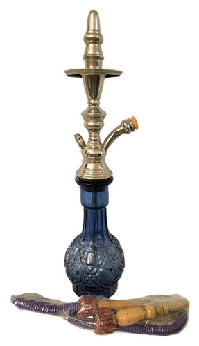 Shisha hookah pipe blue - shisha,