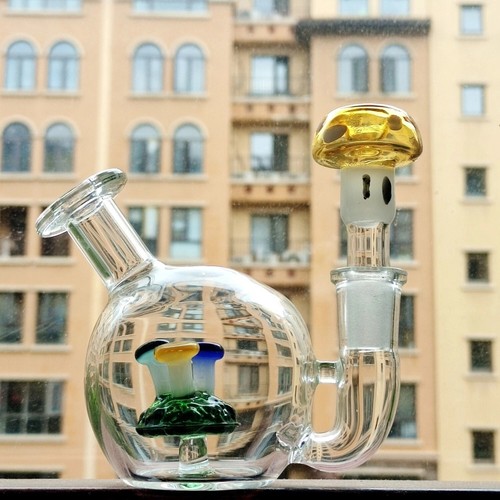 Cute thick glass bong - glass,