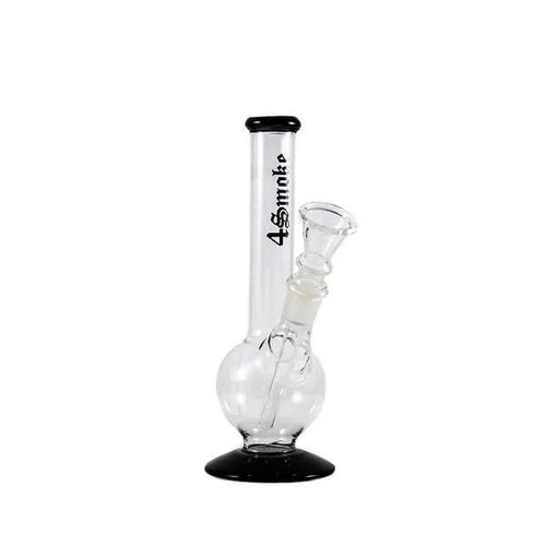 Black glass bong 20cm - glass, inch