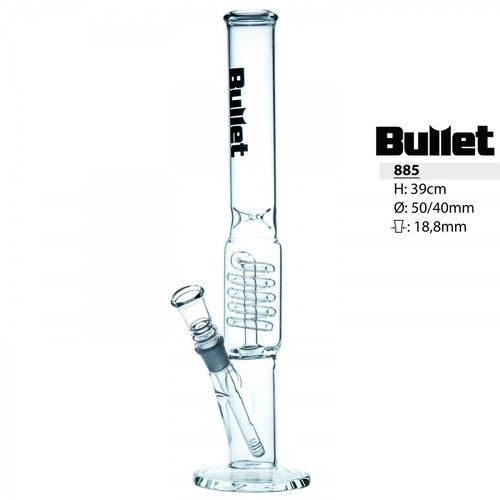 Glass bong ice bullet 39cm - glass,