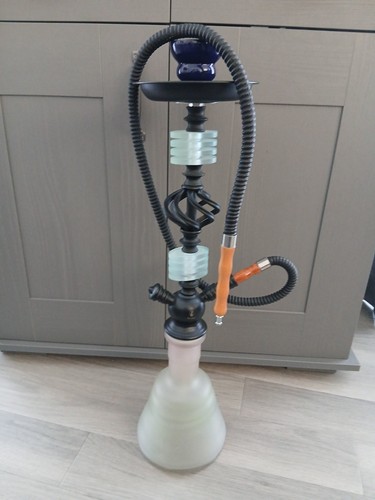 Premium black metal shisha - metal,
