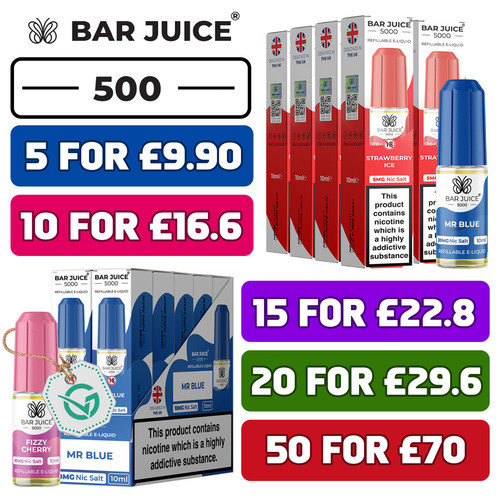 Bar juice 5000 nic salt - nic, 10ml