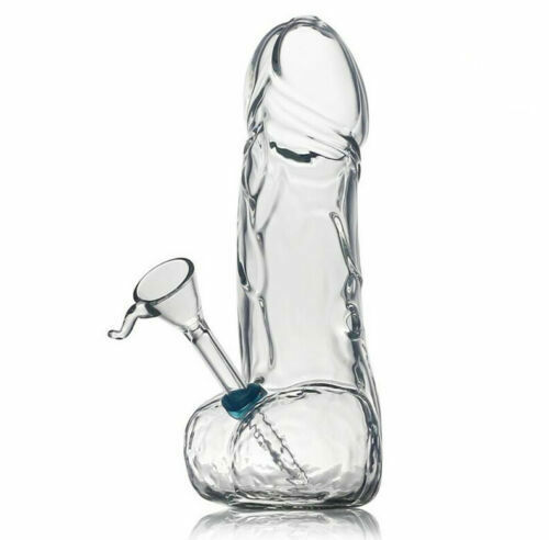 Thick glass bong - 8", penis
