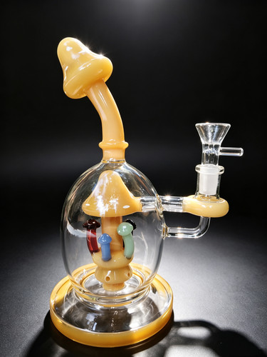 Glass bong mushroom perc - glass,