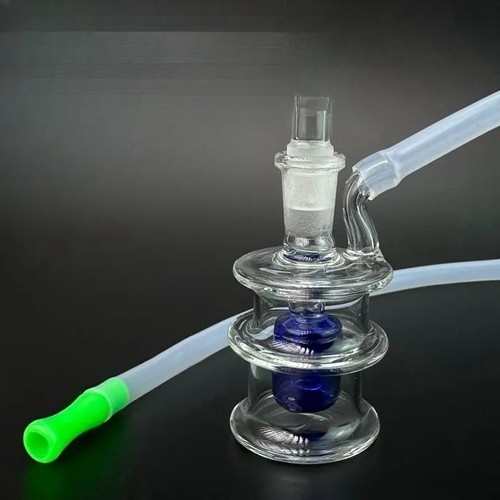 7cm mini glass - glass, blue