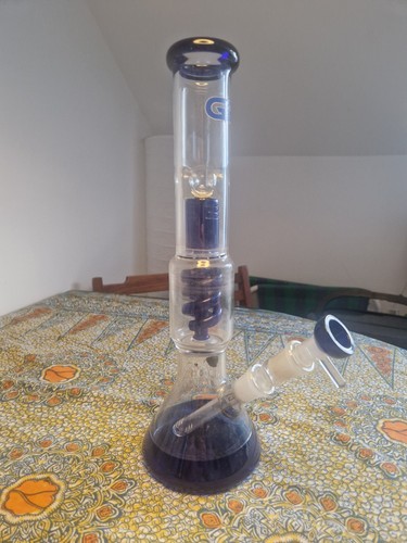 Double bubbler glass water - double,