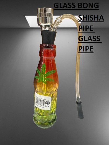 Glass bong water pipe 7cm - glass,