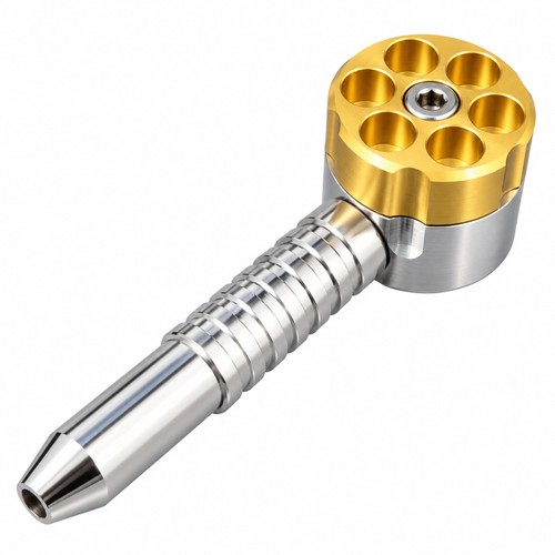 Metal smoking pipe heavy six - metal,